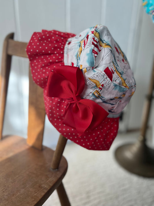 Sailboat Red Bow Hat